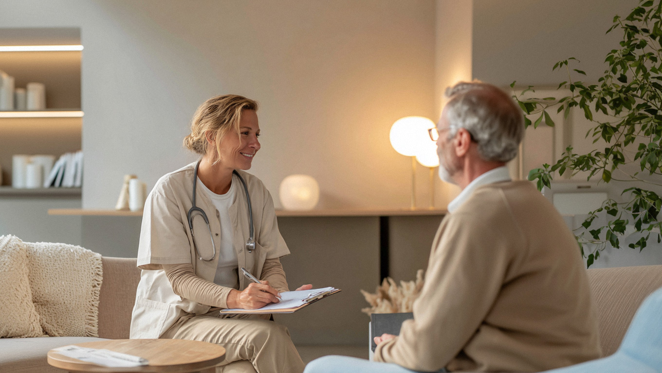 One-on-one health consultation at Executive Health